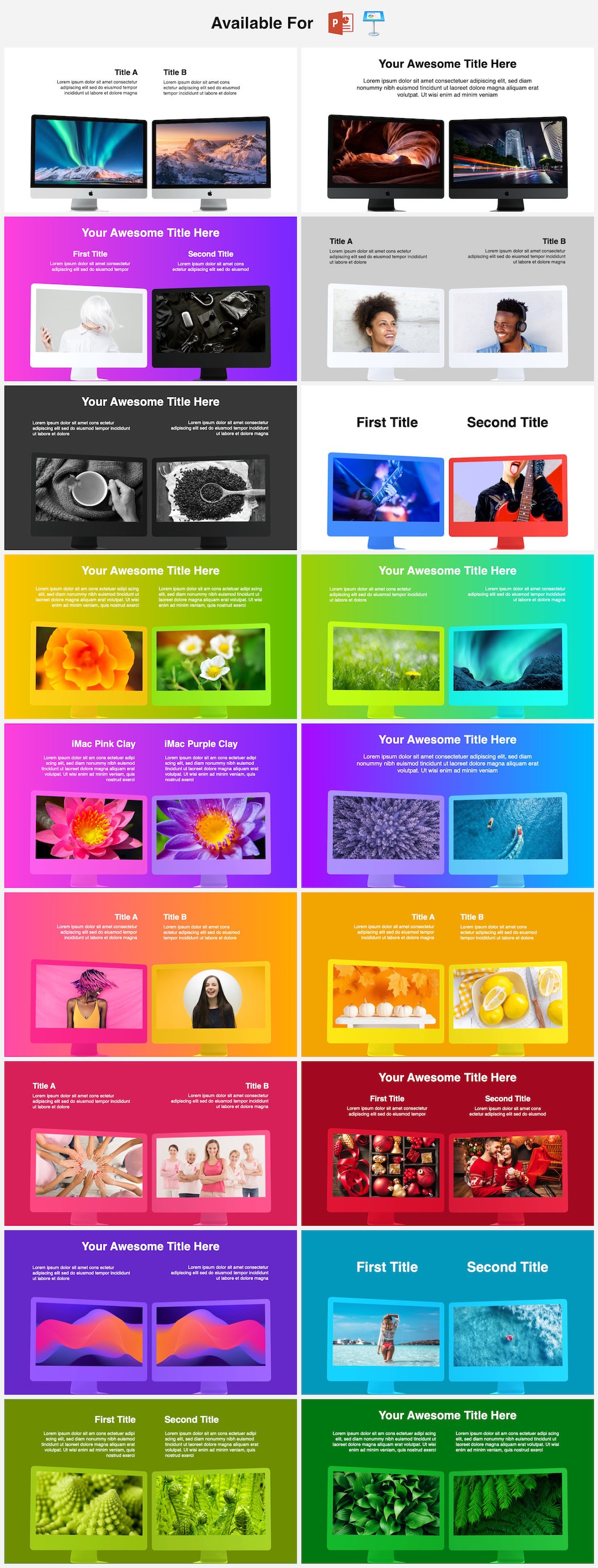 Mockups Bundle! PowerPoint & Keynote Infographics