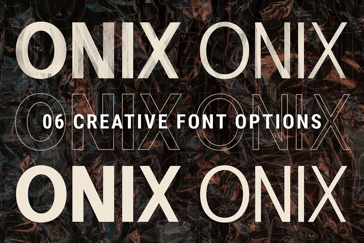 Onyx - Hand-Painted .SVG 6 Font Pack