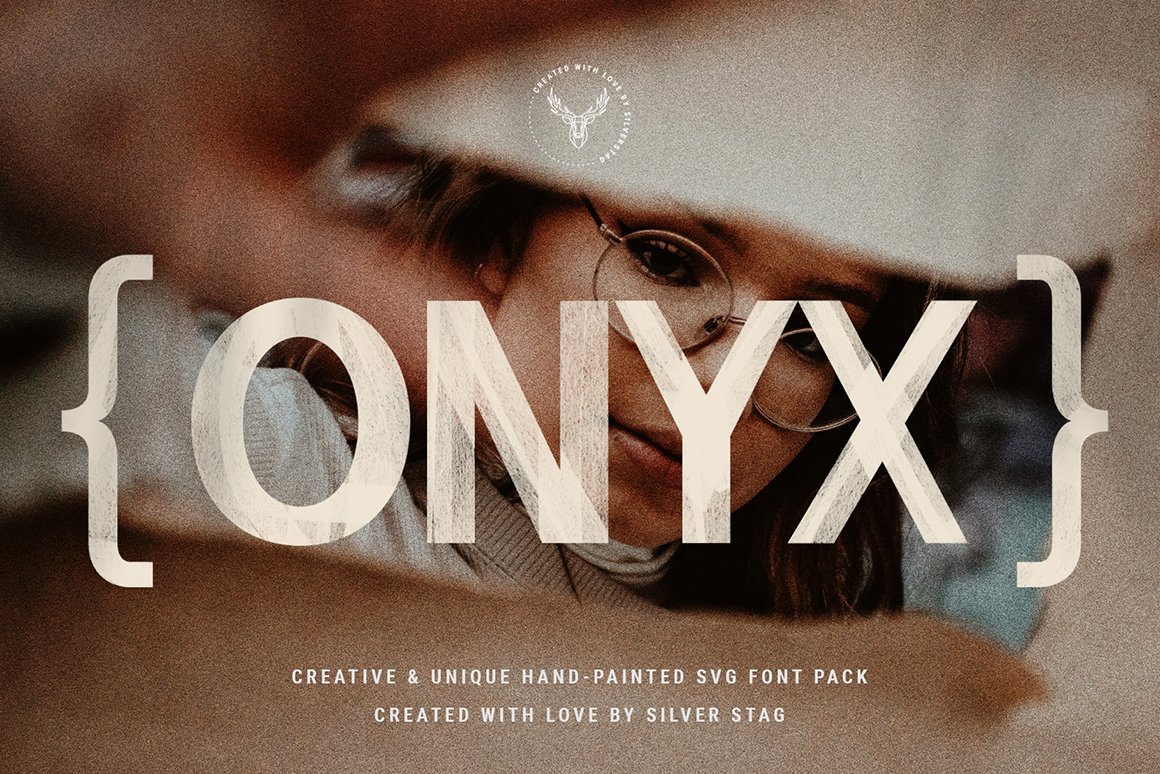 Onyx - Hand-Painted .SVG 6 Font Pack