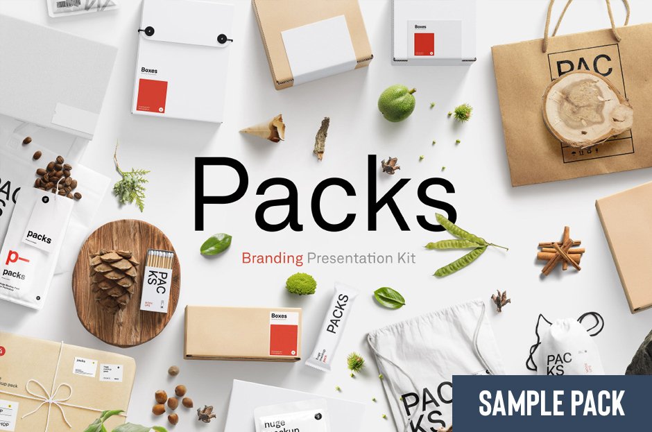 Packs Mockup Collection – Branding Presentation Kit Sample