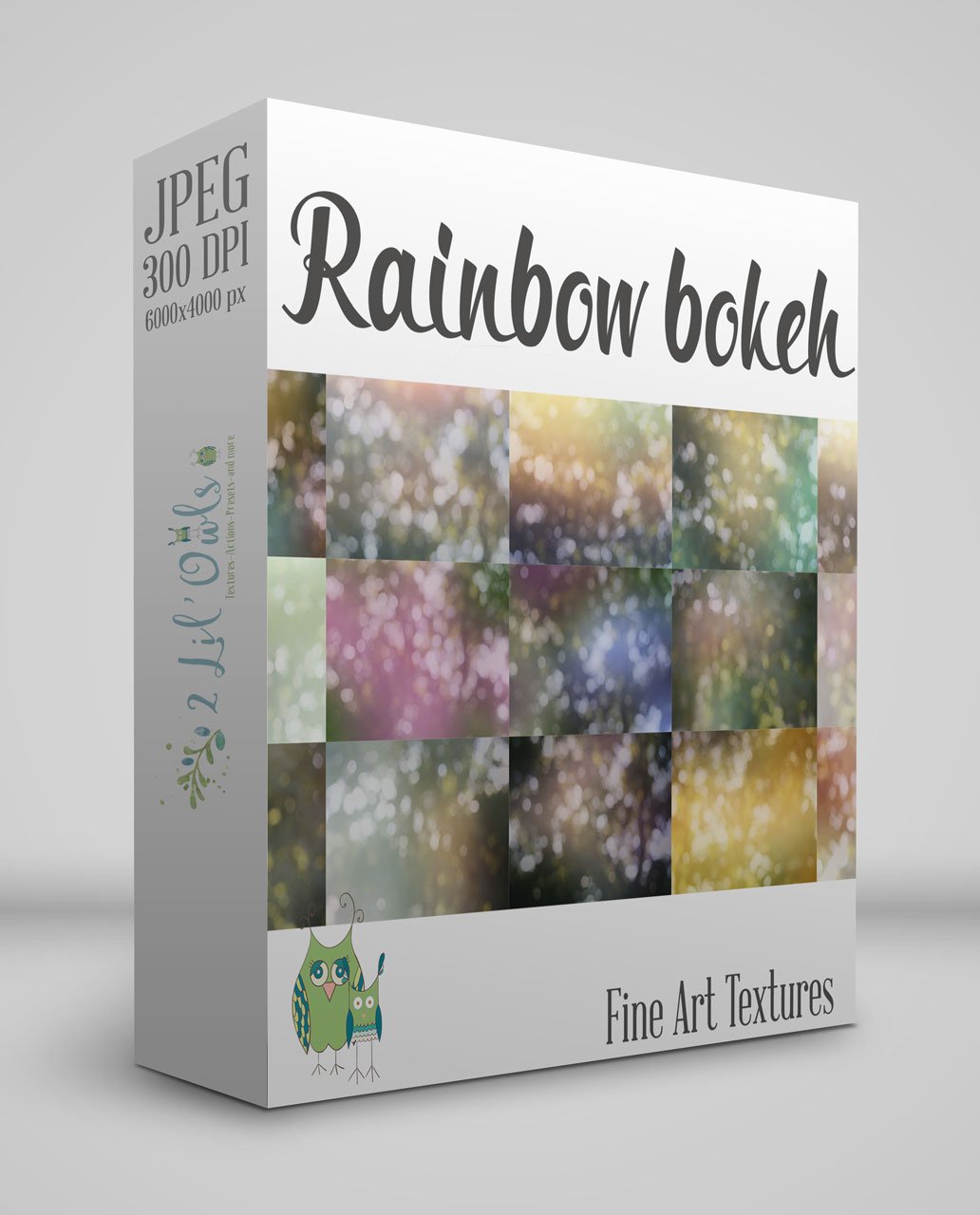 Rainbow Bokeh Fine Art Texture Set