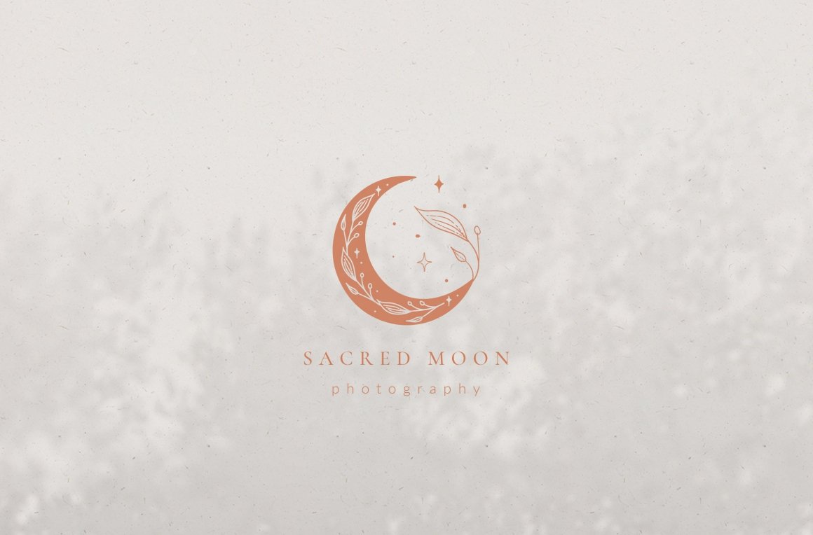 Sacred Moon Logo Templates Kit - Spiritual Logos
