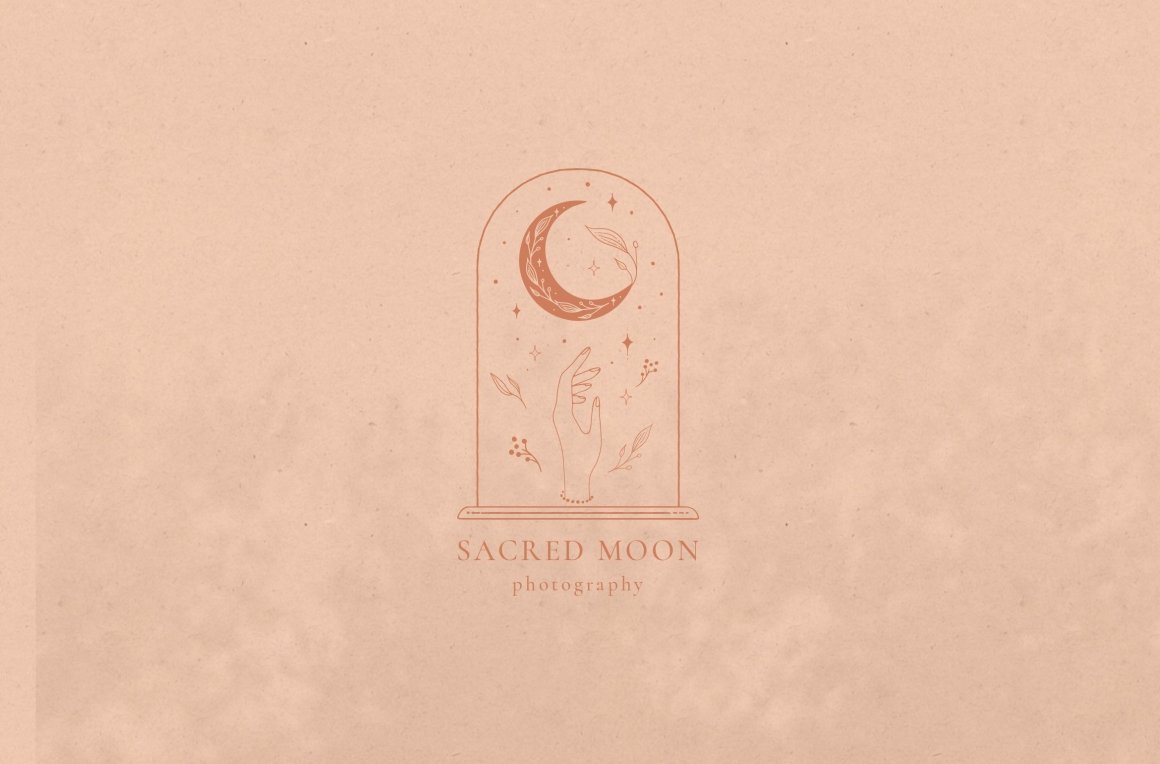 Sacred Moon Logo Templates Kit - Spiritual Logos
