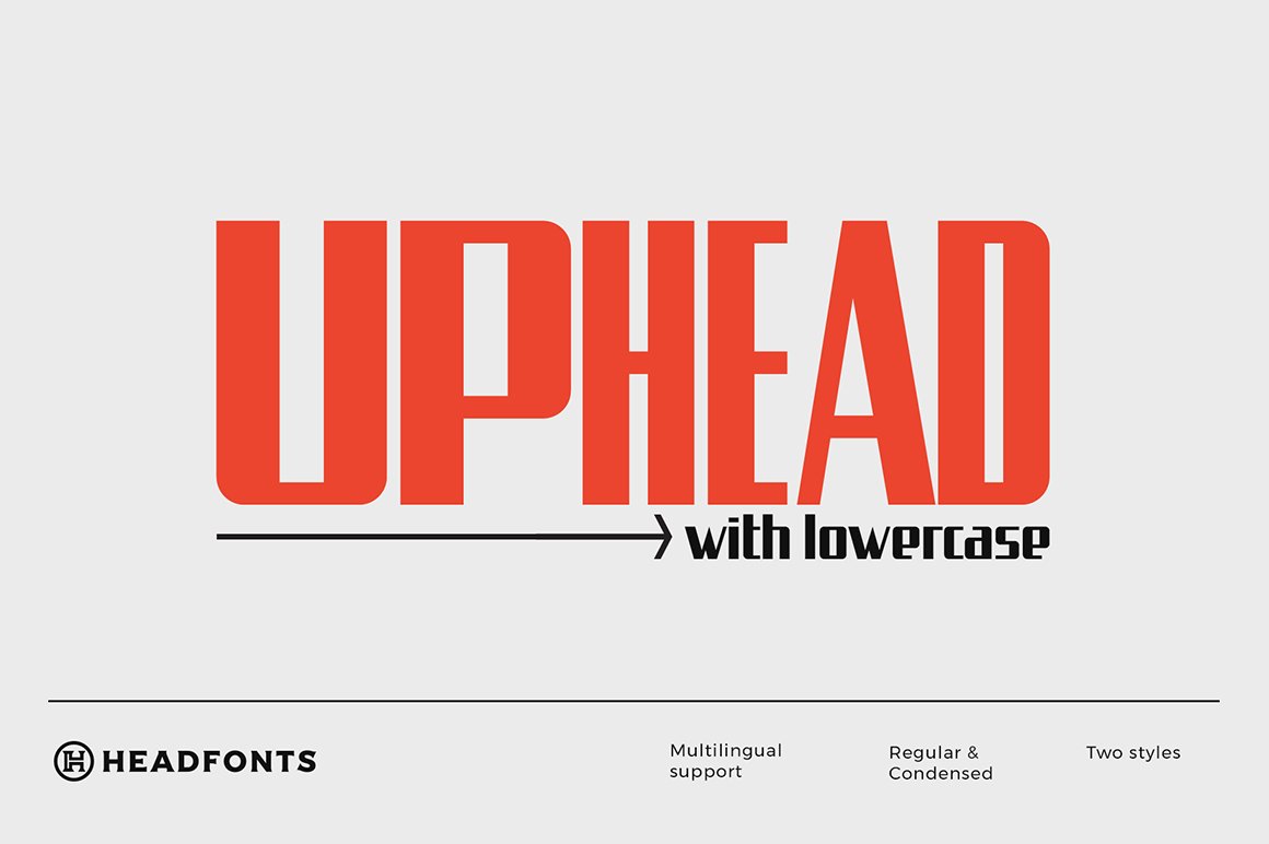Uphead Industrial Font