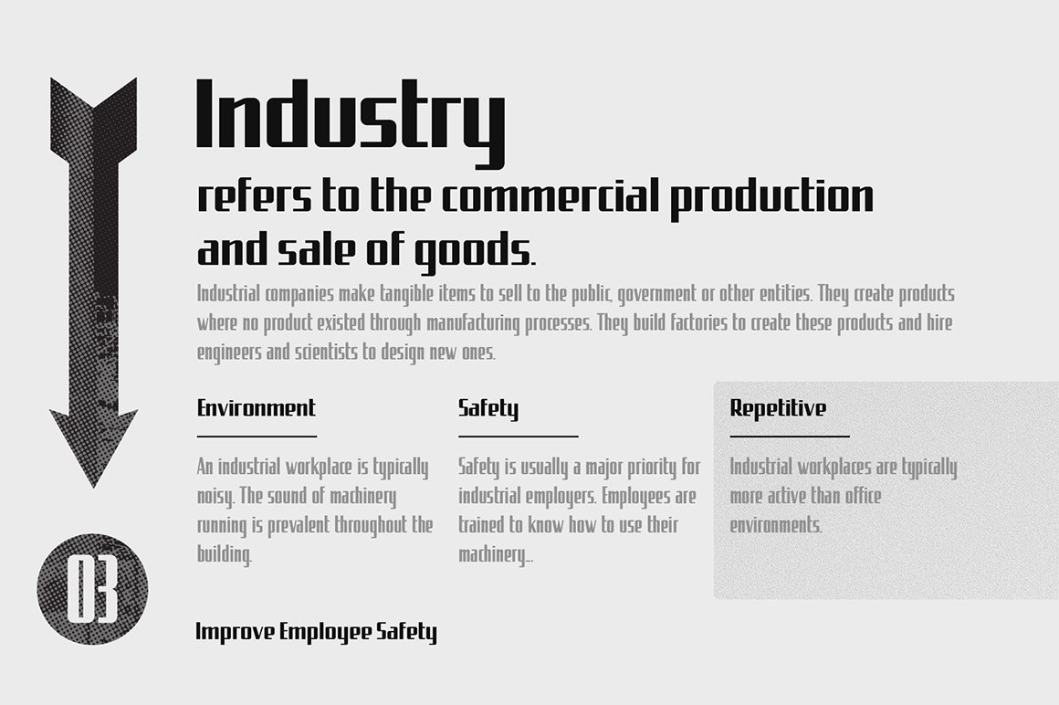 Uphead Industrial Font
