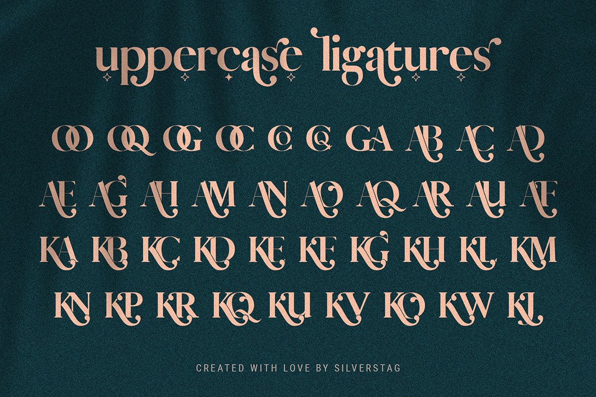 Vicky Christina - Stylish Ligature Serif Font