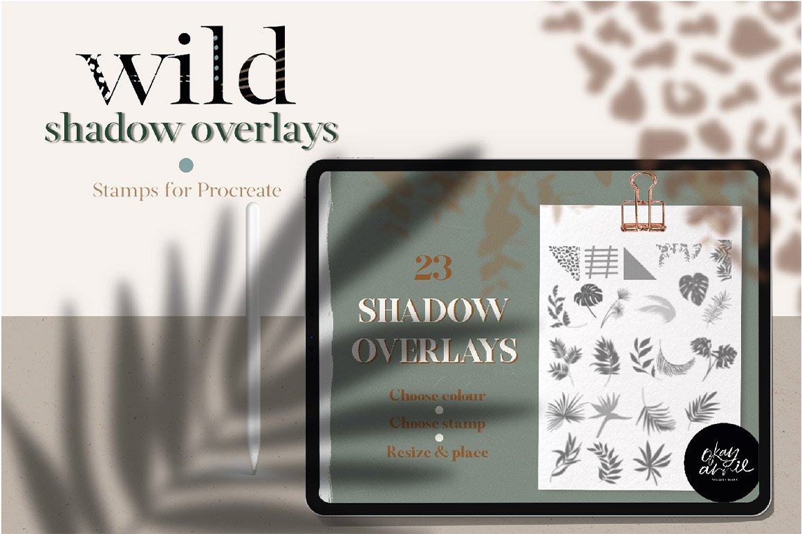 Wild Shadow Overlays for Procreate
