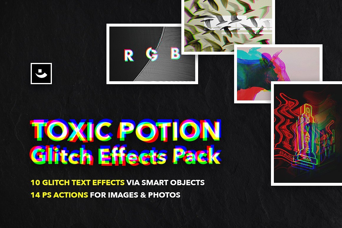 7 Best Glitch Text Effect Packs