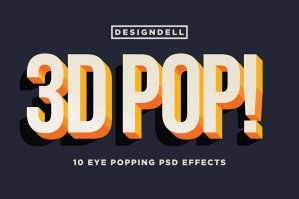 3D Pop! Photoshop Effects
