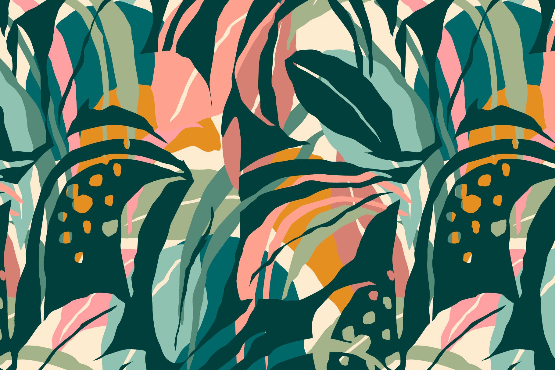 Abstract Nature. 6 Seamless Patterns