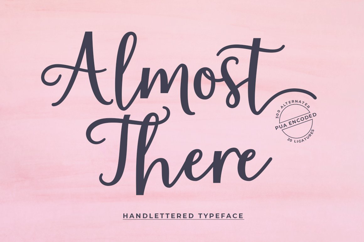 Almost There Script Typeface