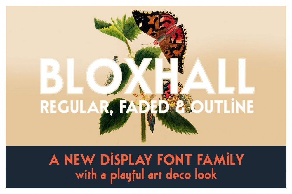 Bloxhall art deco display font