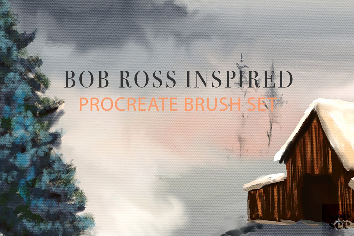 Bob Ross Inspired Procreate Brushes