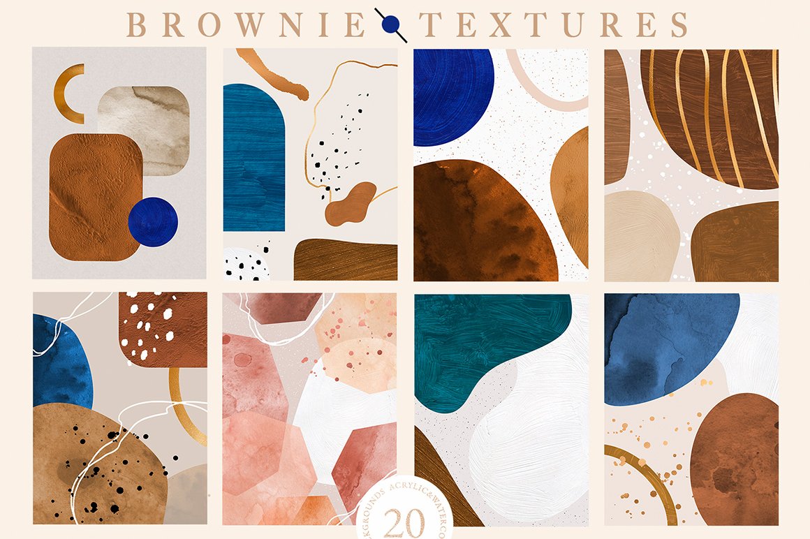 Brownie Invitation Textures