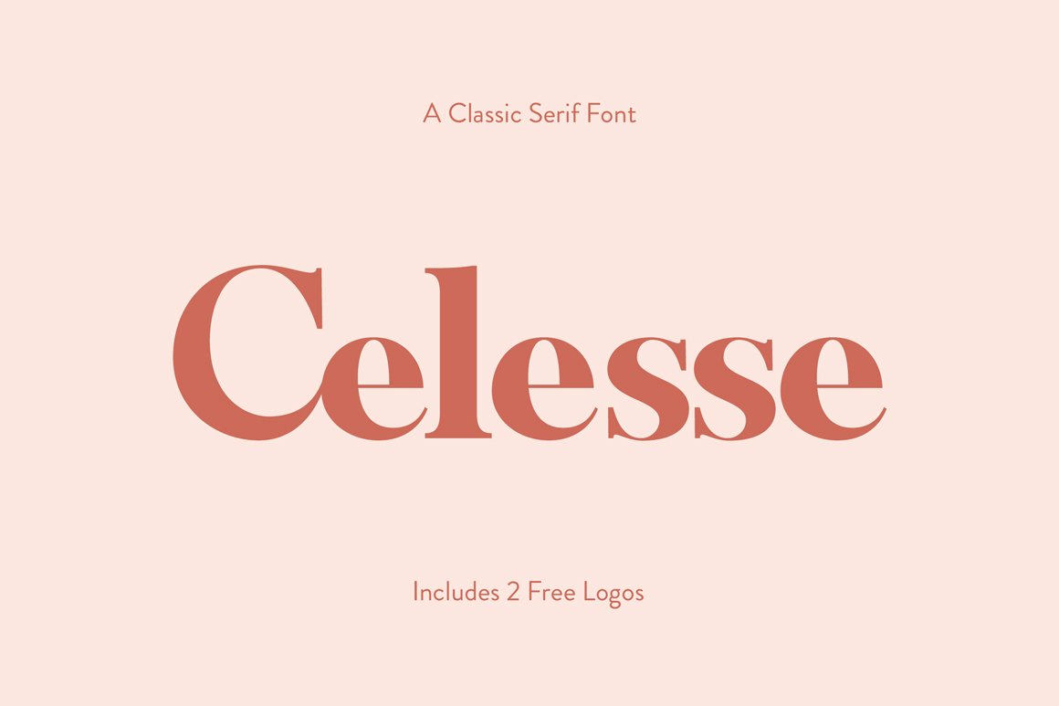Celesse - A Classic Font + Free Logos