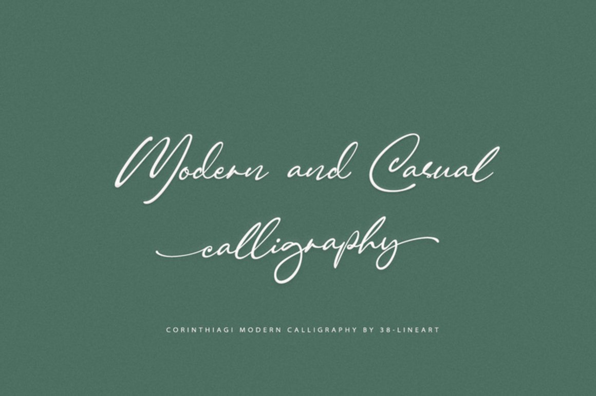Corinthiago - A Modern Calligraphy Script Font
