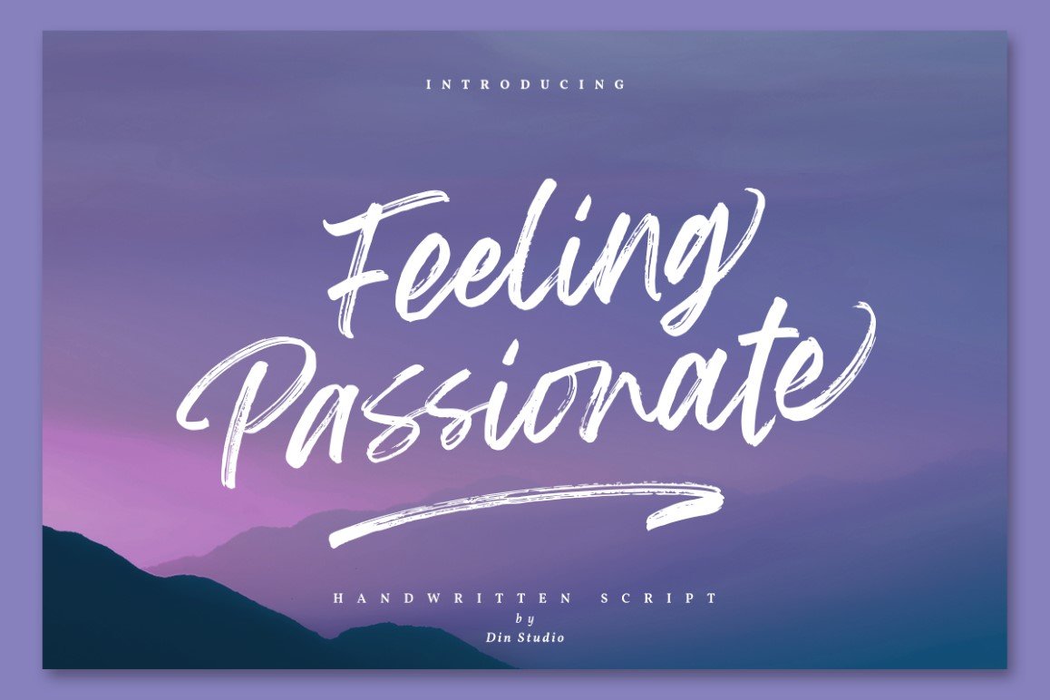 Feeling Passionate - Casual Brushfont