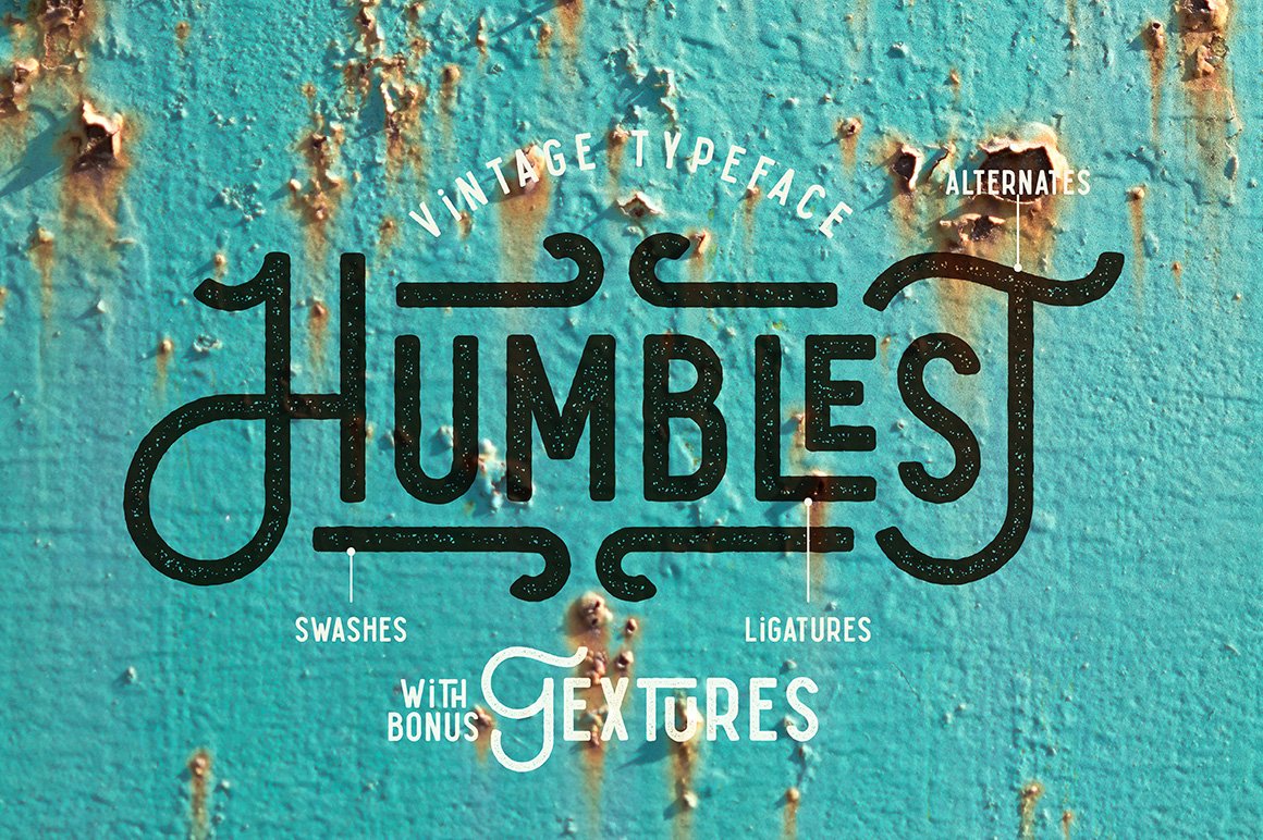 Humblest Font with Bonus Textures