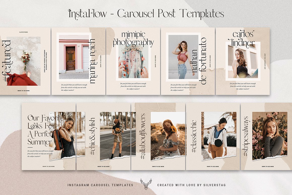 InstaFlow Carousel Posts & Stories