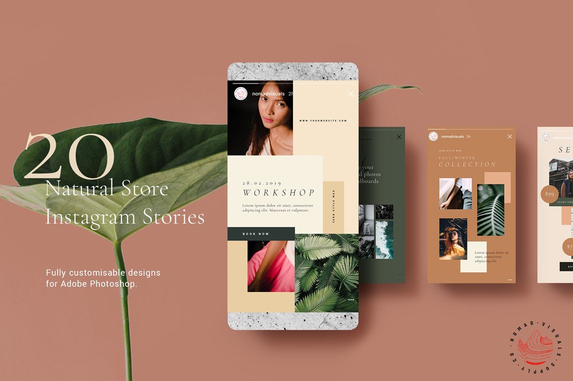 Natural Store Animated Instagram Stories & Posts