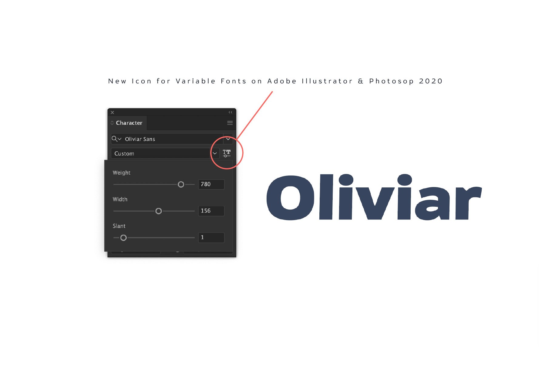 Oliviar Sans Variable Fonts