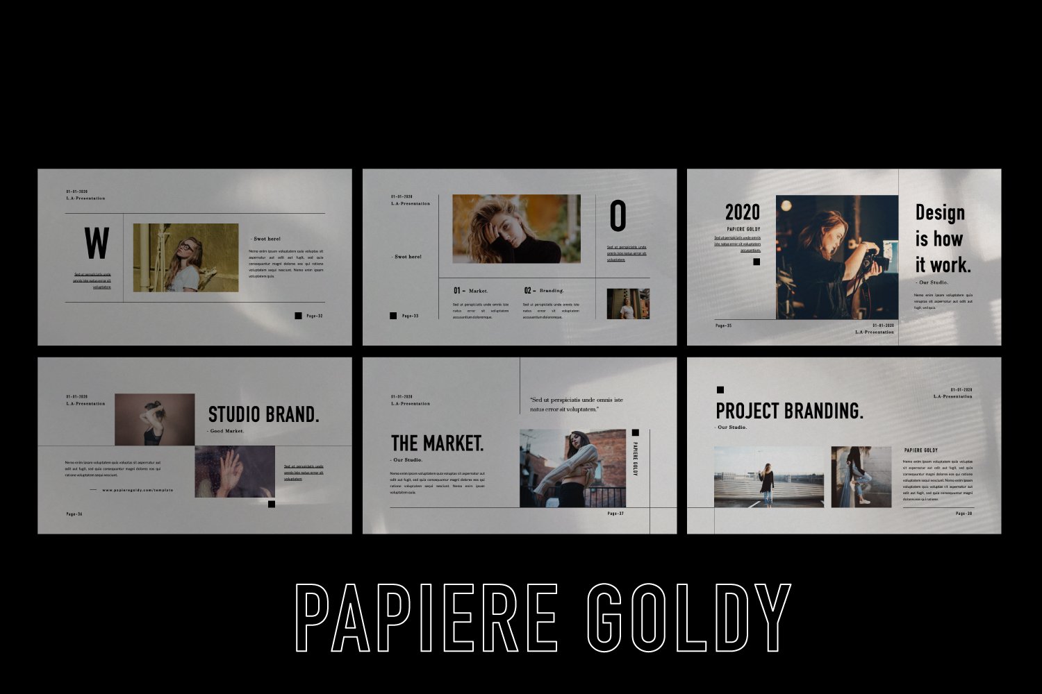 Papiere Goldy Minimal Keynote