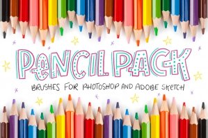 Pencil Pack Photoshop Brushes