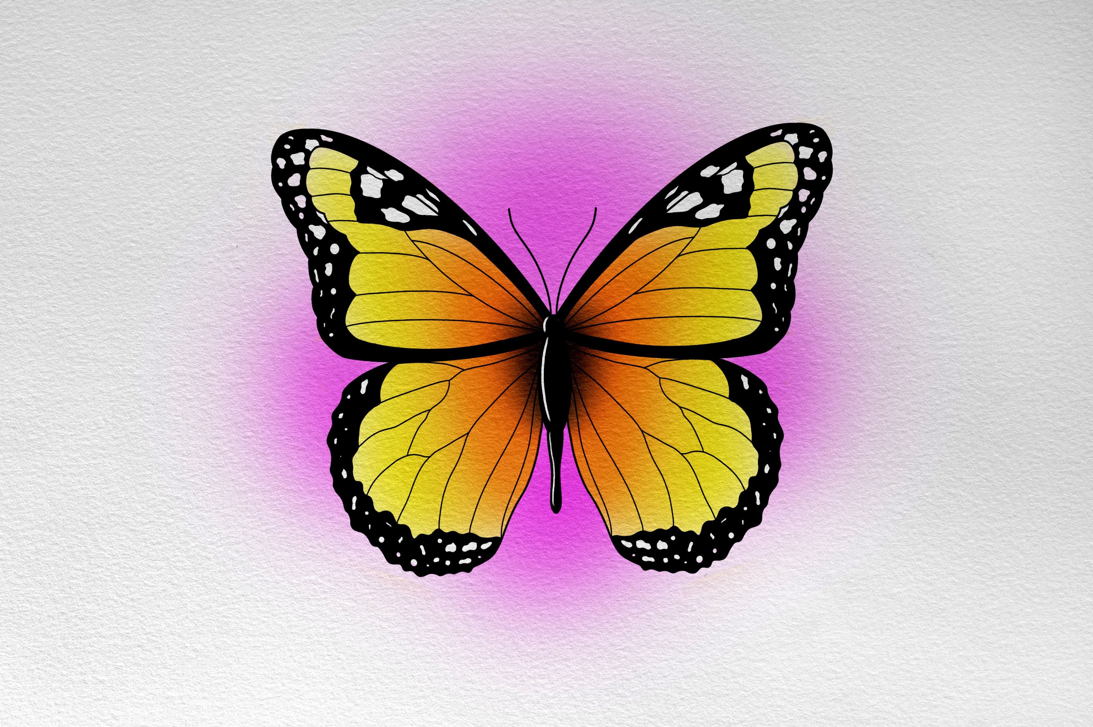 Procreate Tattoo Moths & Butterflies Brush Set