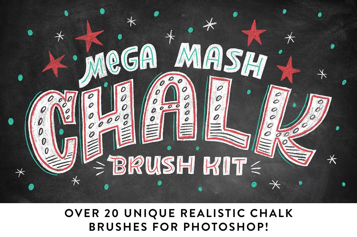 Realistic Photoshop Chalk Brushes!
