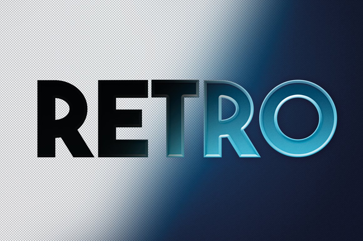 Retro Photoshop Text-Effects Pack 3