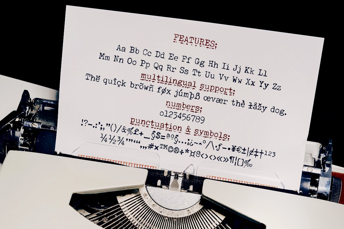 Secretary Typewriter Font