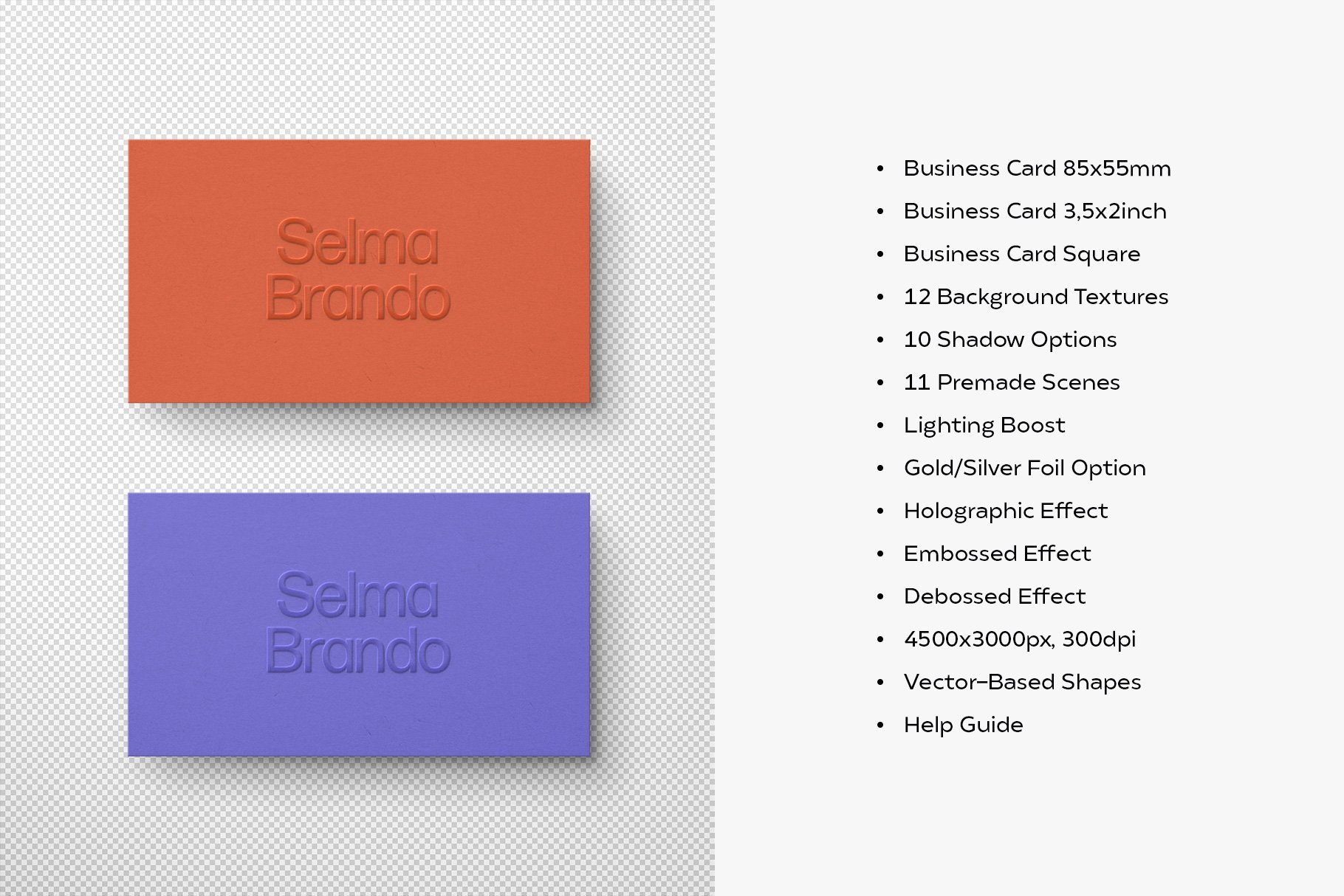 Selva: Business Card Mockup Kit