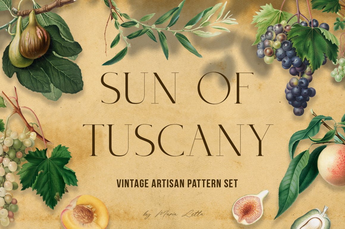 Sun of Tuscany - Vintage Pattern Set