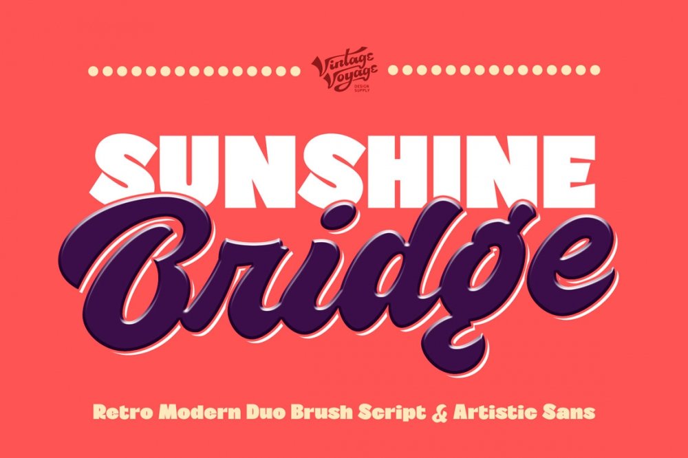 Sunshine Bridge Font Duo