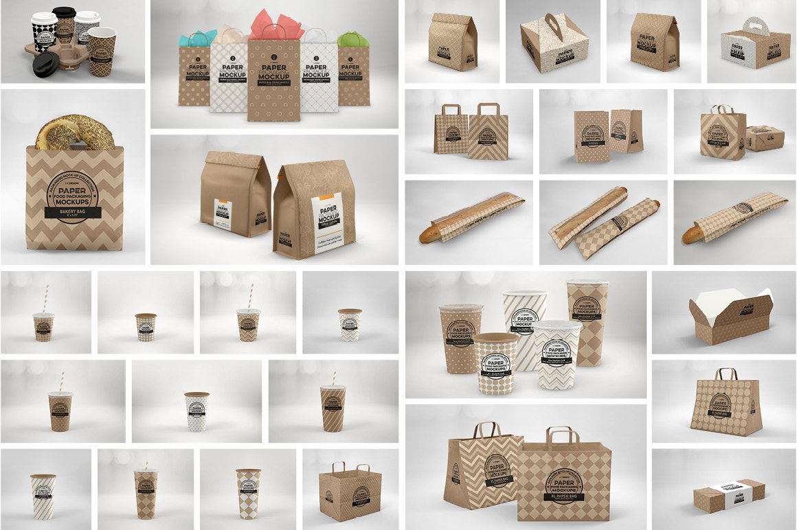 The Complete Paper Packaging Mockup Bundle