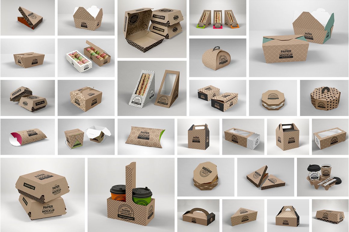 The Complete Paper Packaging Mockup Bundle