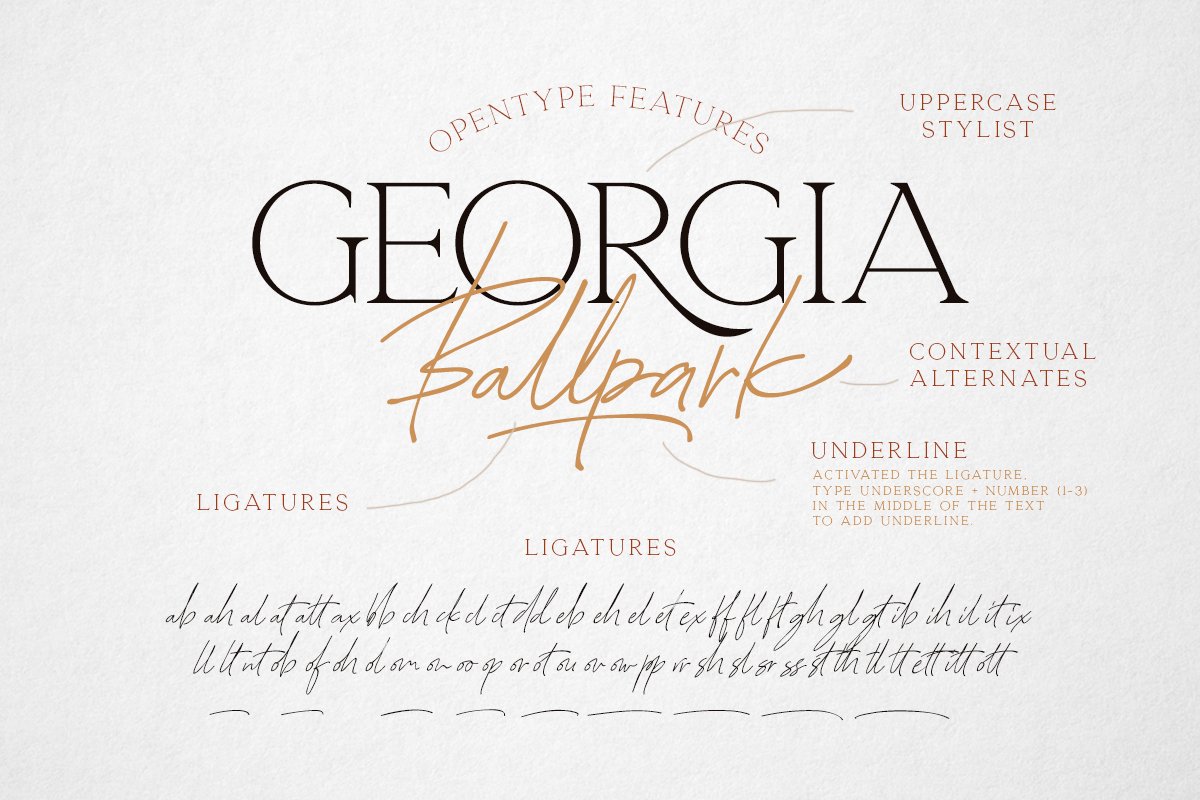 Georgia Ballpark – Font Duo