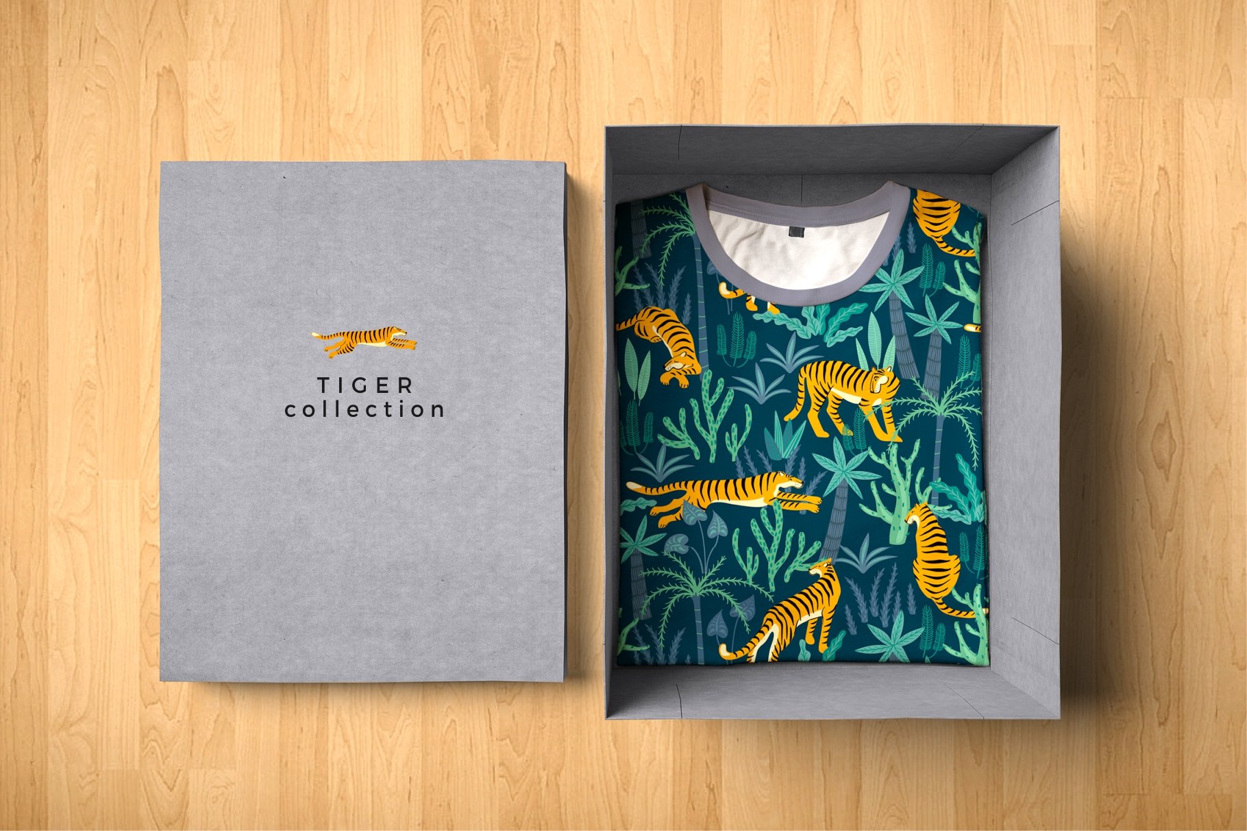 Tiger Collection. Patterns & Elements