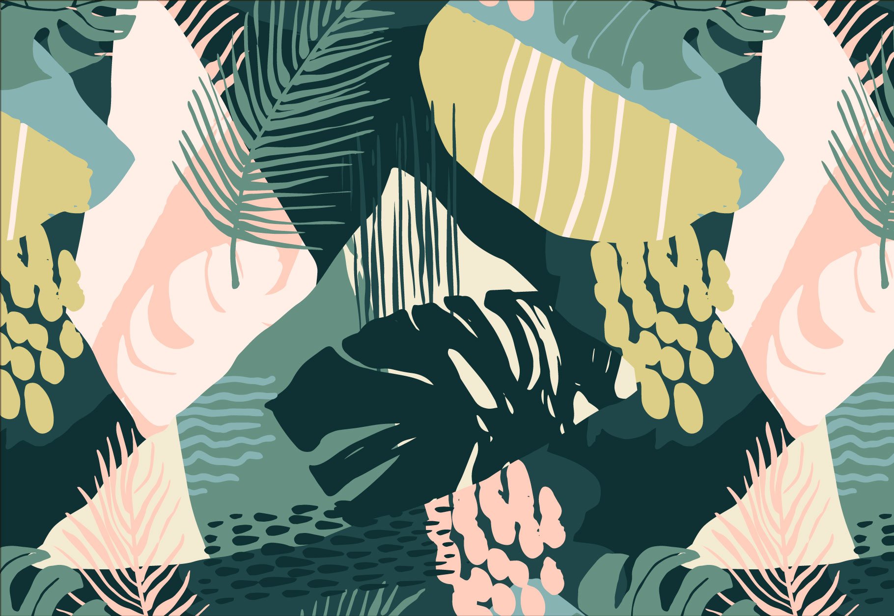 Tropical Painting No.1 - Seamless Patterns