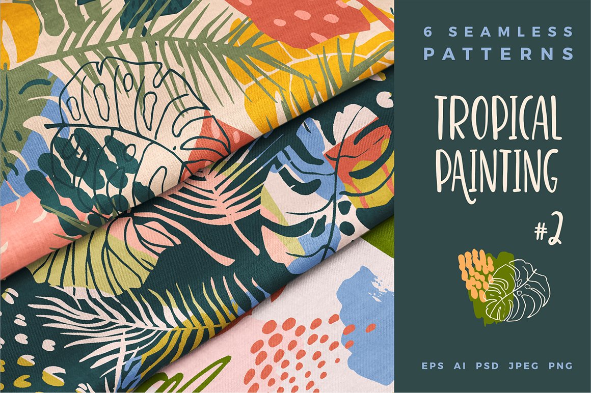Tropical Painting No.2 - Seamless Patterns