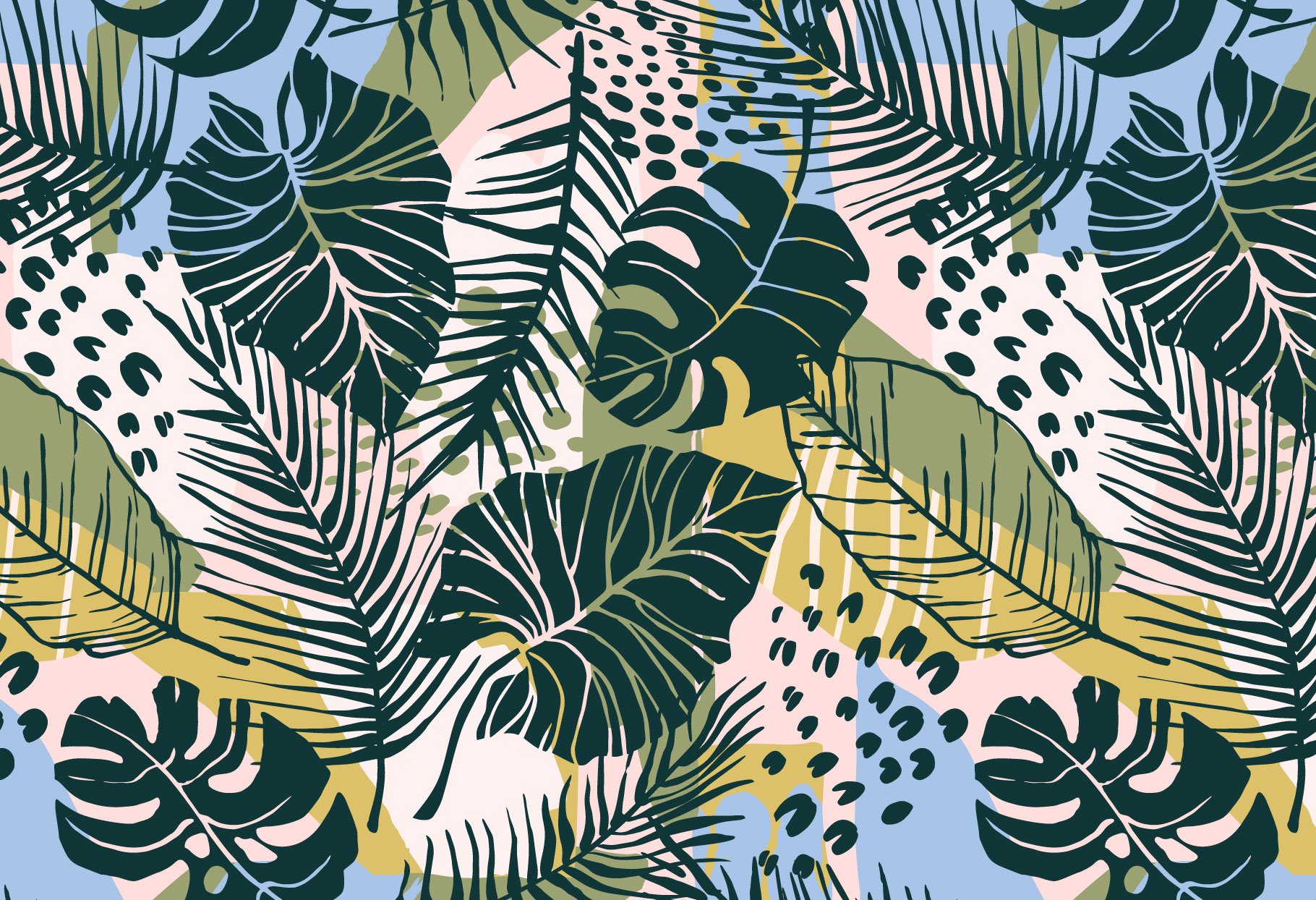Tropical Painting No.2 - Seamless Patterns