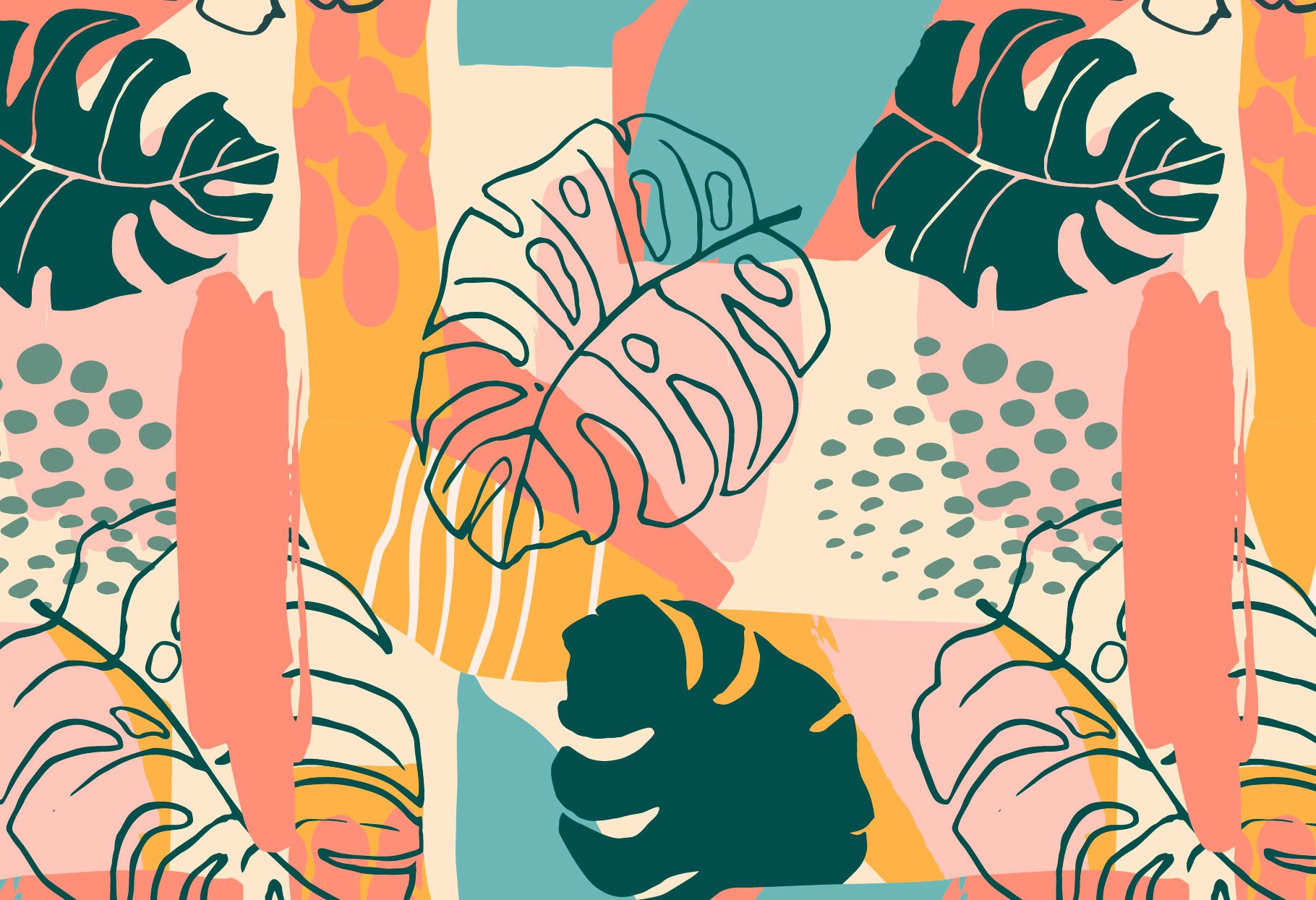 Tropical Painting No.3 - Seamless Patterns - Design Cuts