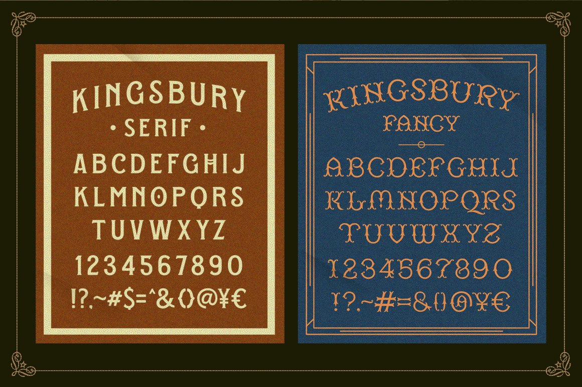 WT Kingsbury Font Family & Design Bundle