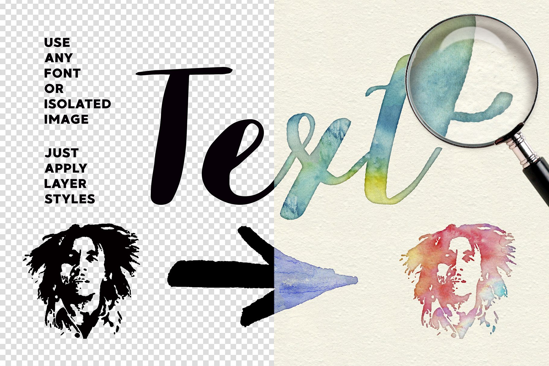 Watercolor Layer Effects For Adobe Photoshop