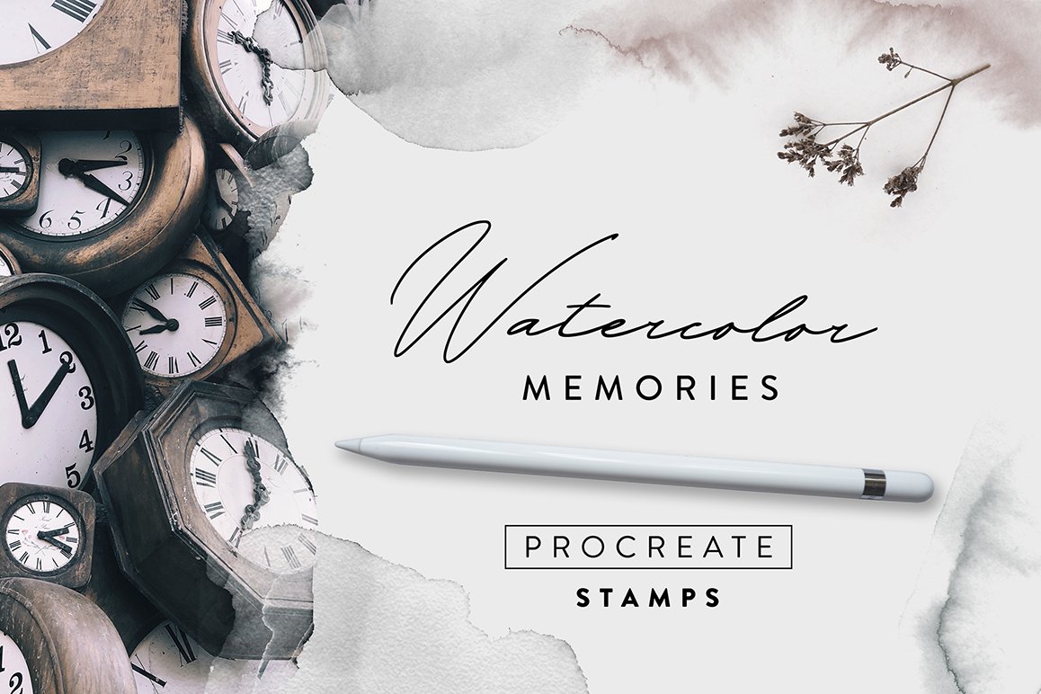 Watercolor Memories - Procreate Stamps