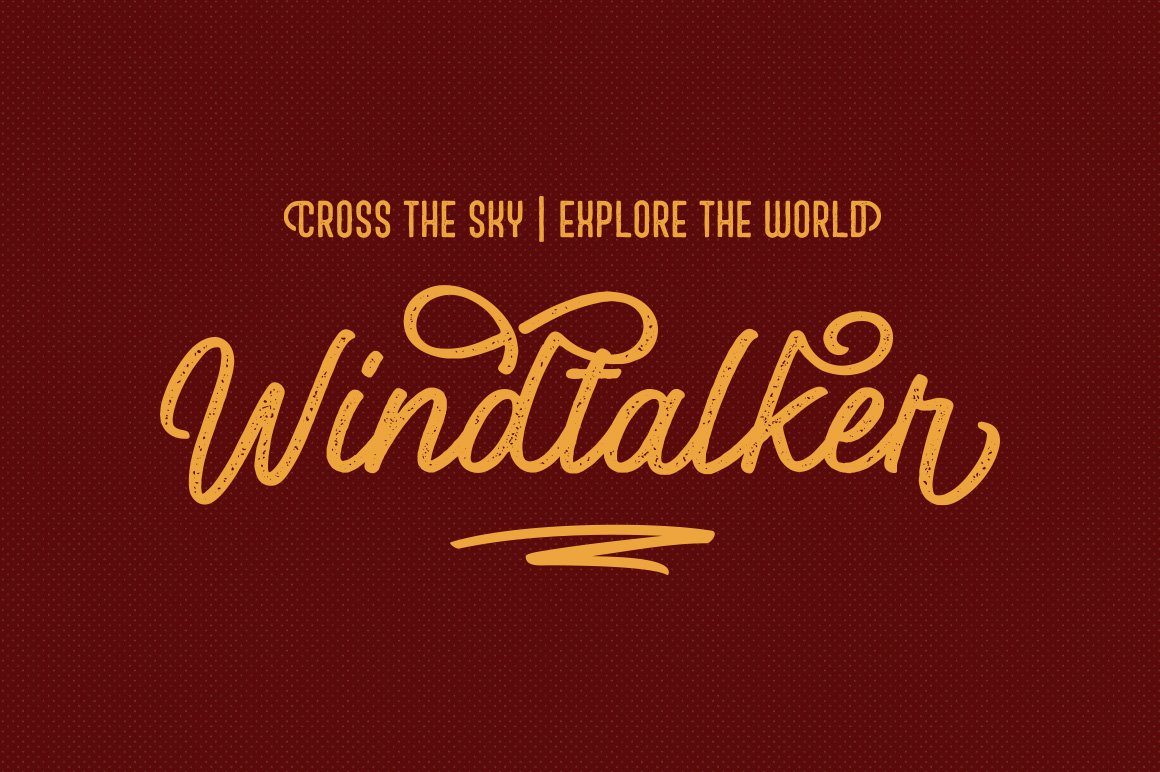 Windtalker Rough Font Duo