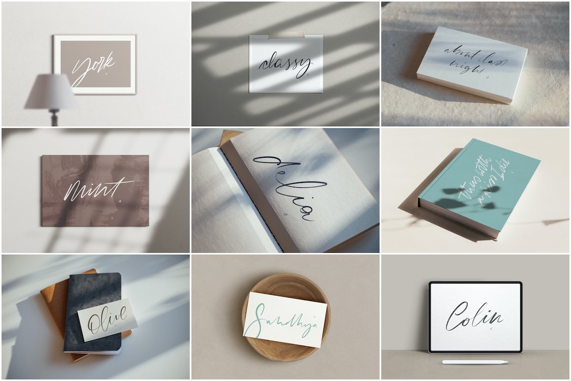 50 Modern Calligraphy Brushes for Procreate