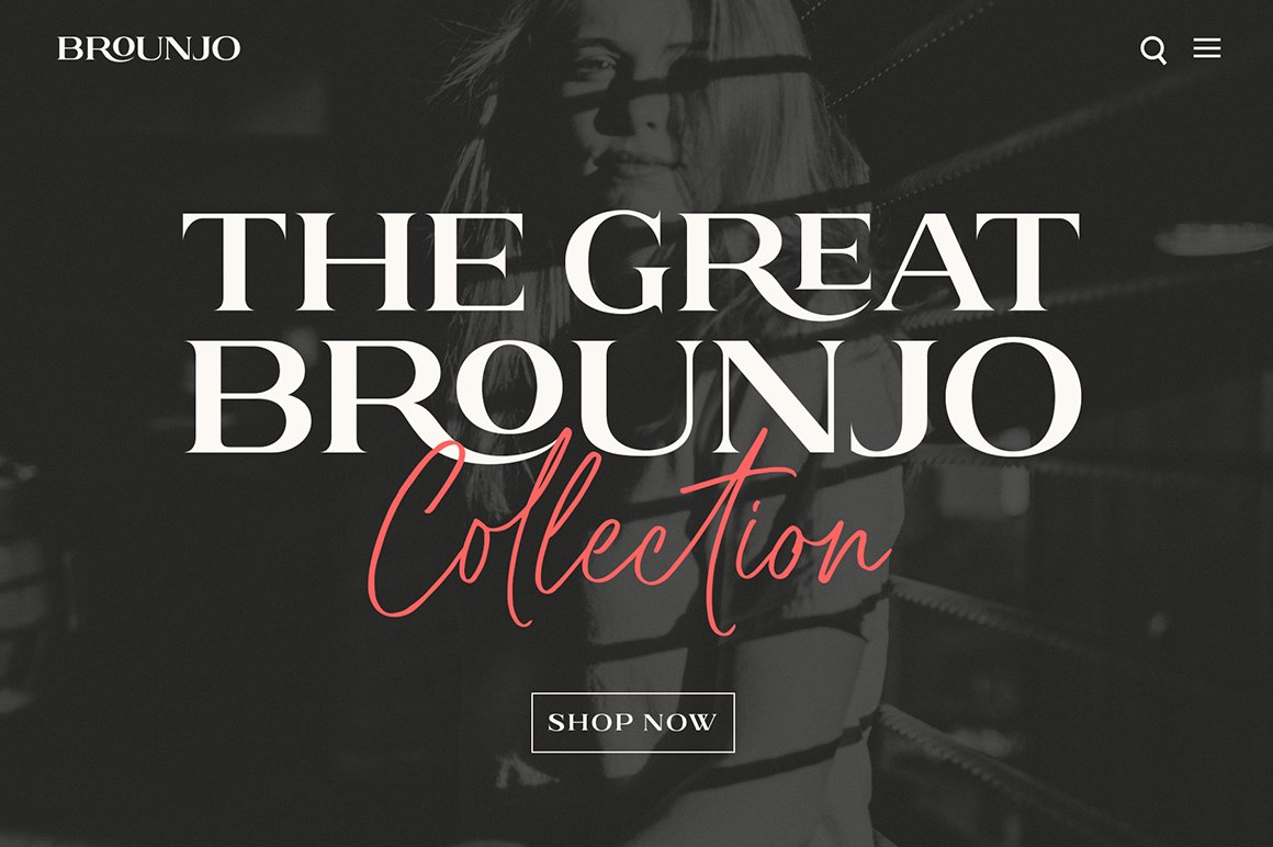 Brushine Collection Font Duo