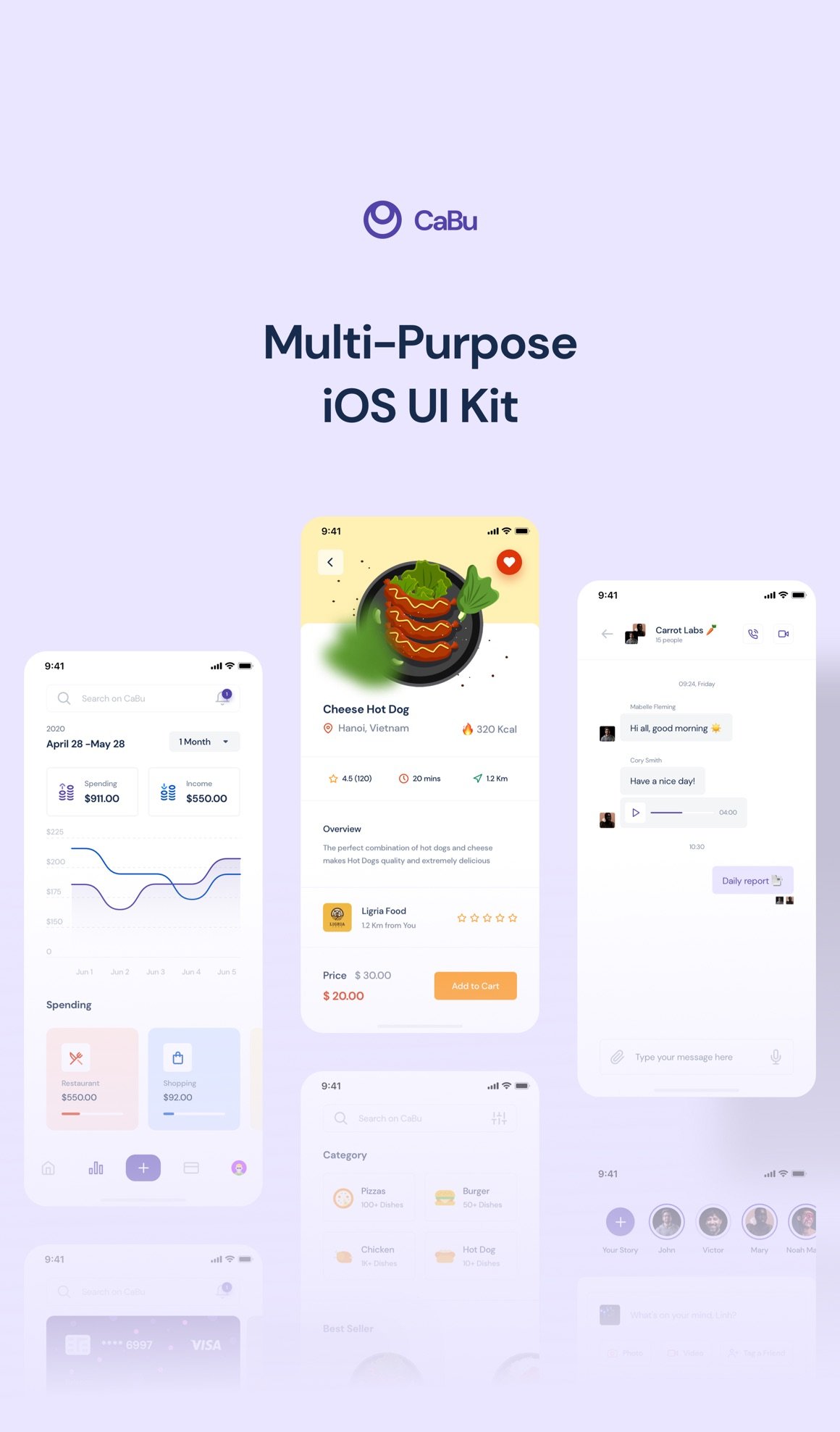 CaBu Multi-Purpose iOS UI Kit