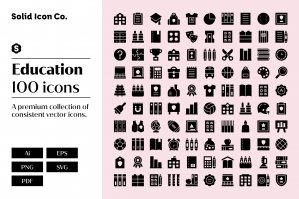 100 Education Icons